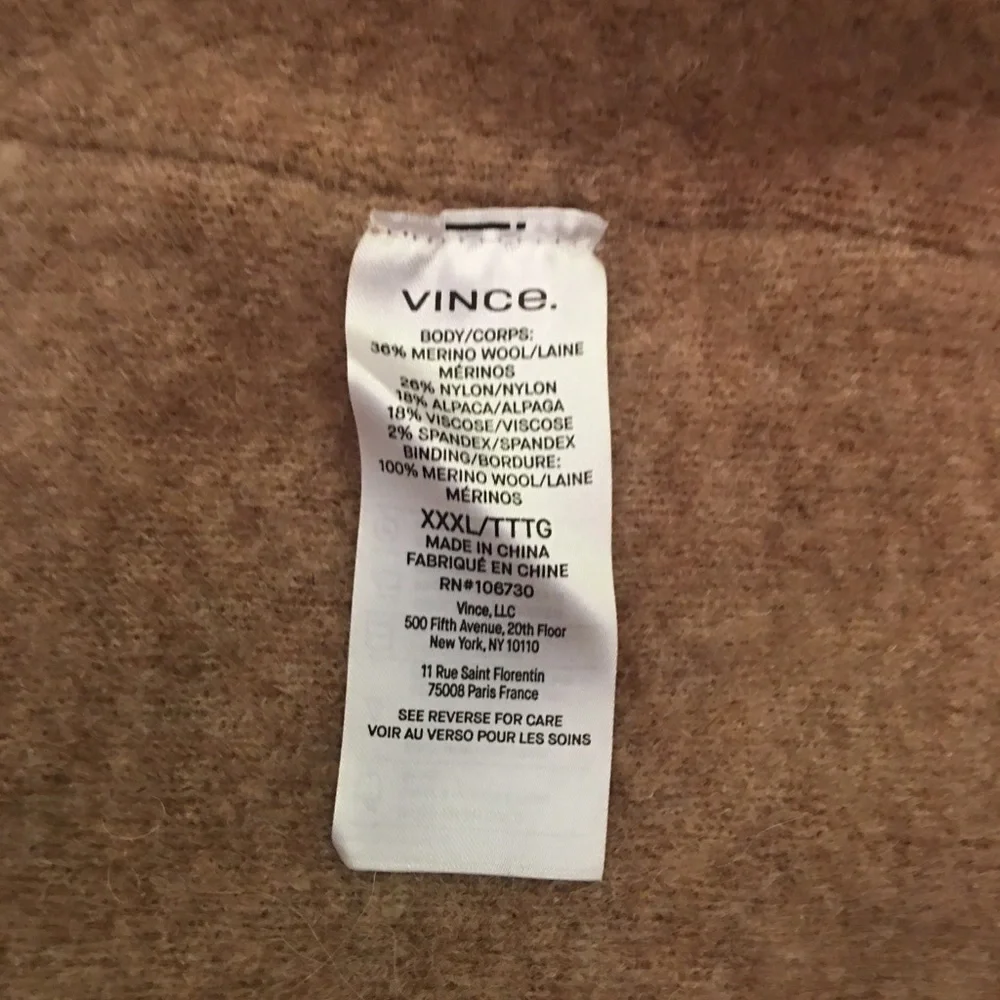 Brand new with tags Vince camel coat merino wool - Picture 7 of 9